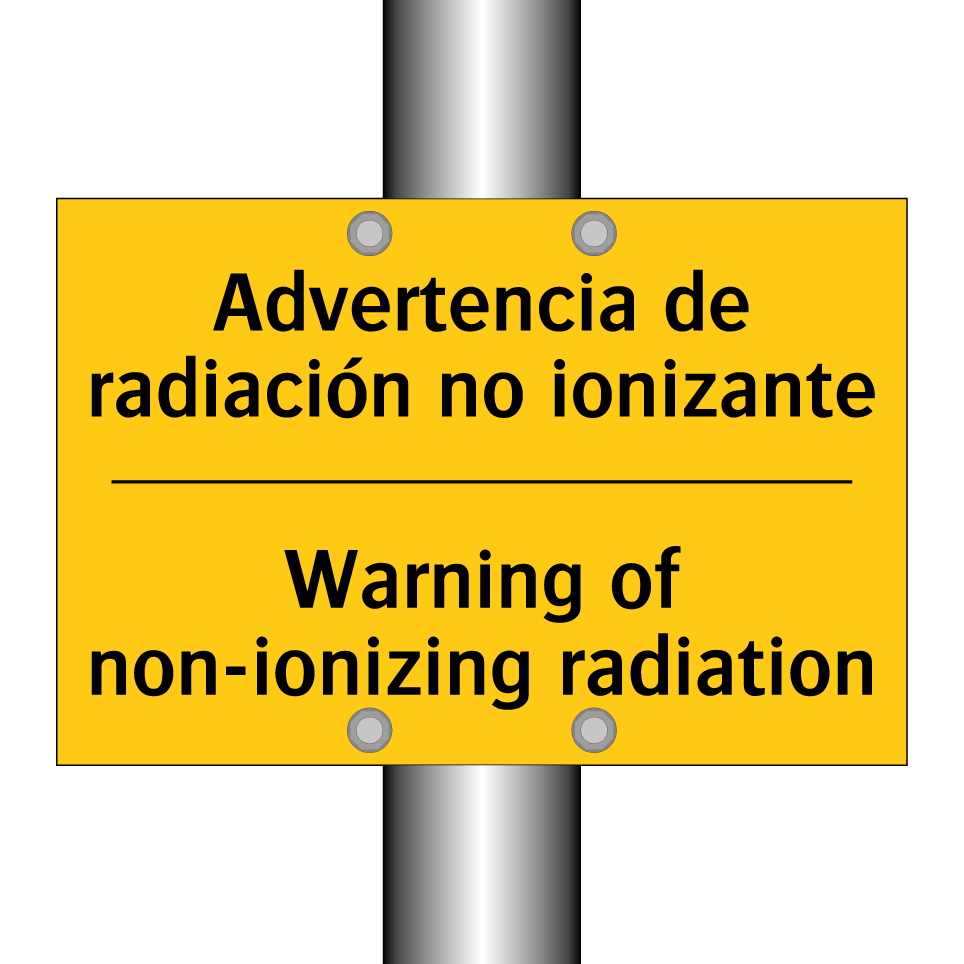 Advertencia de radiación no ionizante - Warning of non-ionizing radiation