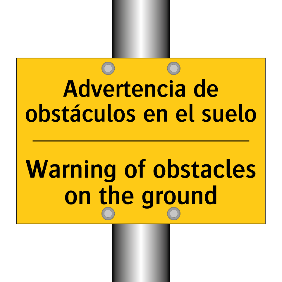 Advertencia de obstáculos en el suelo - Warning of obstacles on the ground