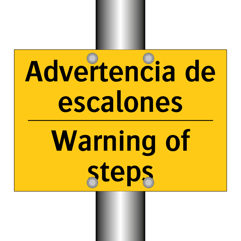 Advertencia de escalones - Warning of steps