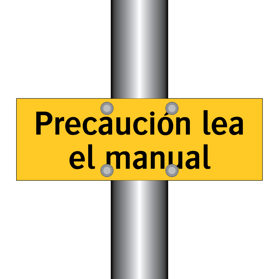Precaución lea el manual
