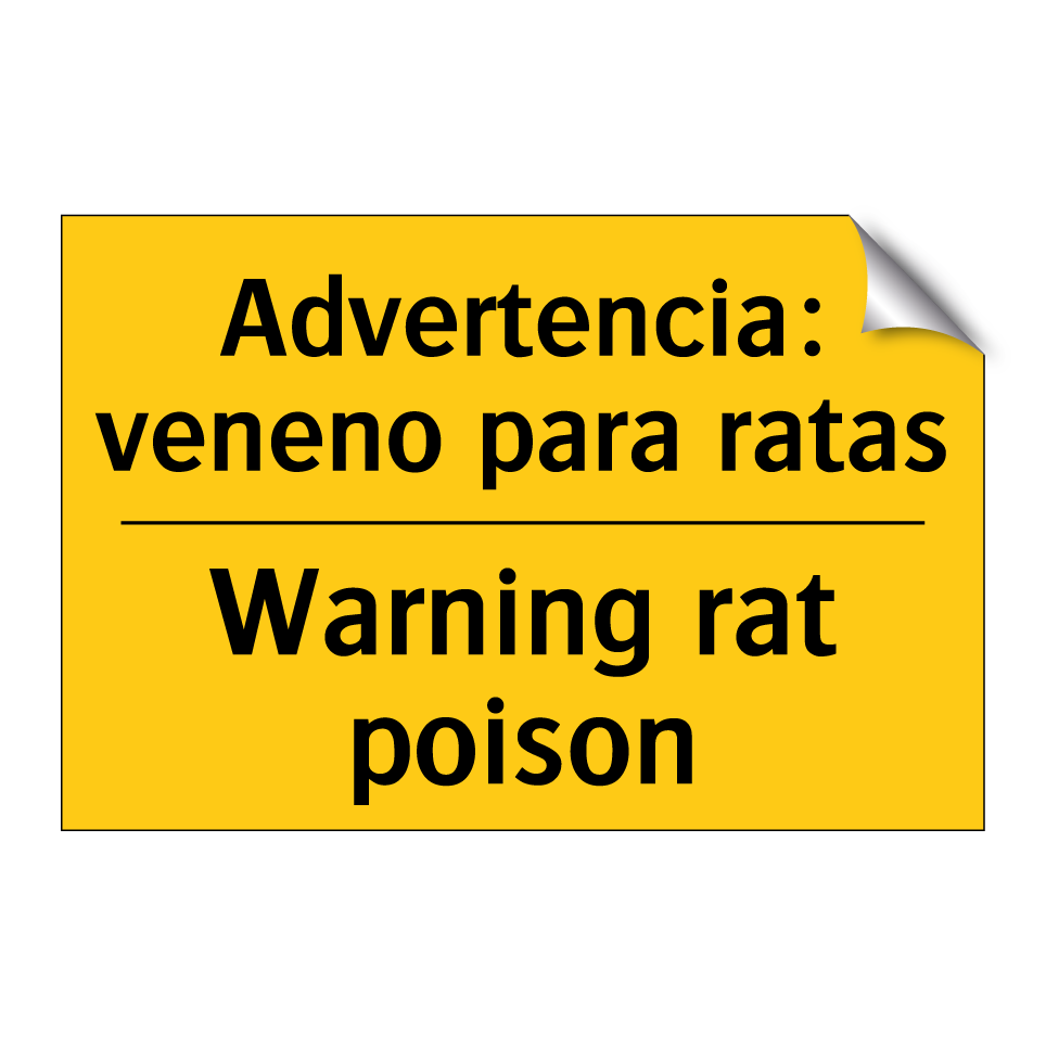 Advertencia: veneno para ratas - Warning rat poison