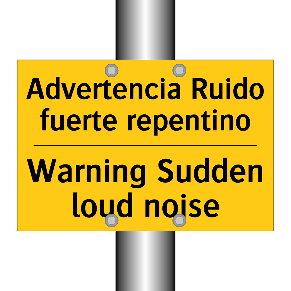 Advertencia Ruido fuerte repentino - Warning Sudden loud noise