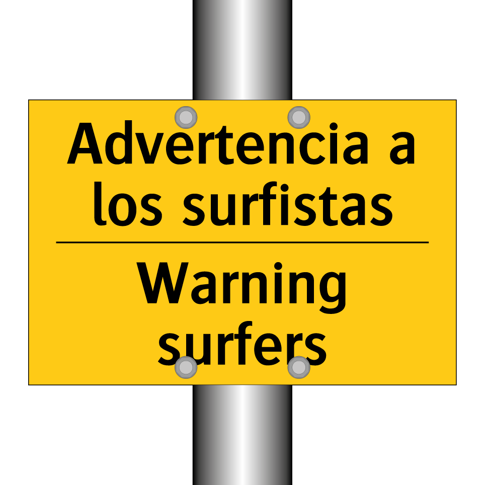 Advertencia a los surfistas - Warning surfers