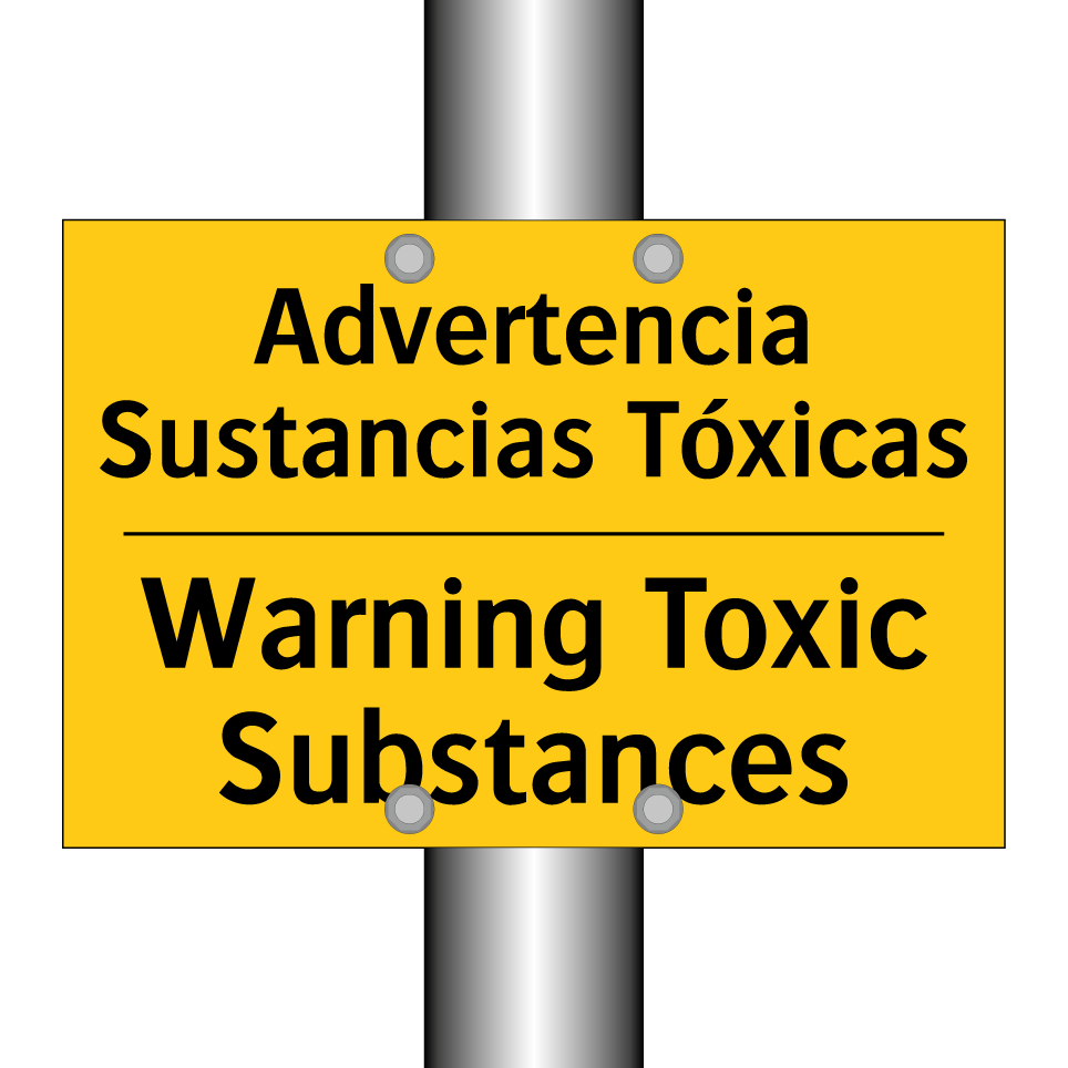 Advertencia Sustancias Tóxicas - Warning Toxic Substances