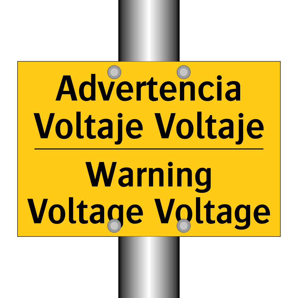Advertencia Voltaje Voltaje - Warning Voltage Voltage
