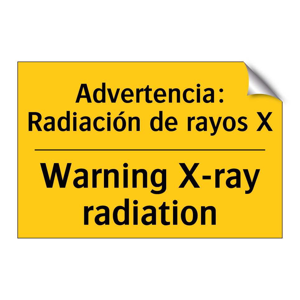 Advertencia: Radiación de rayos X - Warning X-ray radiation