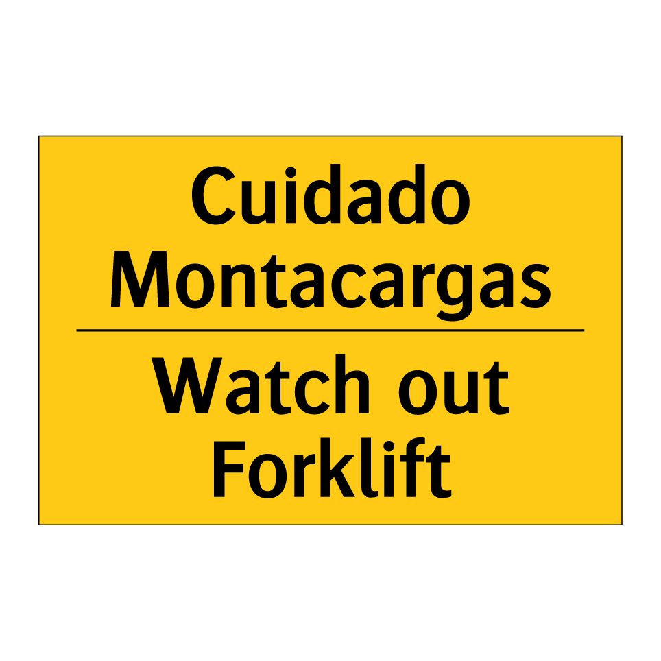 Cuidado Montacargas - Watch out Forklift