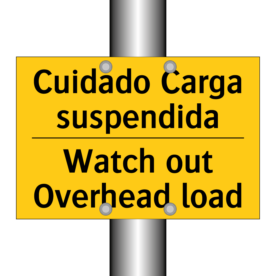 Cuidado Carga suspendida - Watch out Overhead load