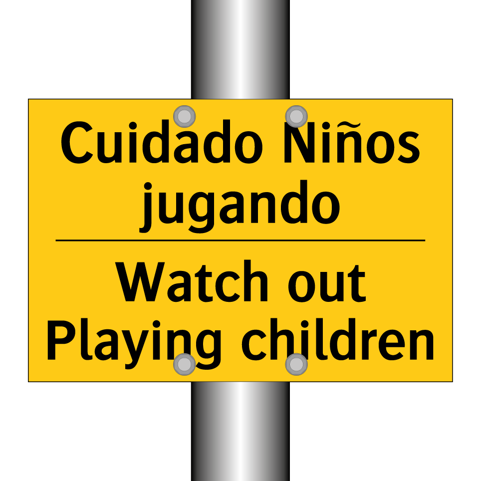 Cuidado Niños jugando - Watch out Playing children