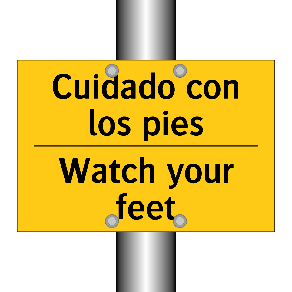 Cuidado con los pies - Watch your feet