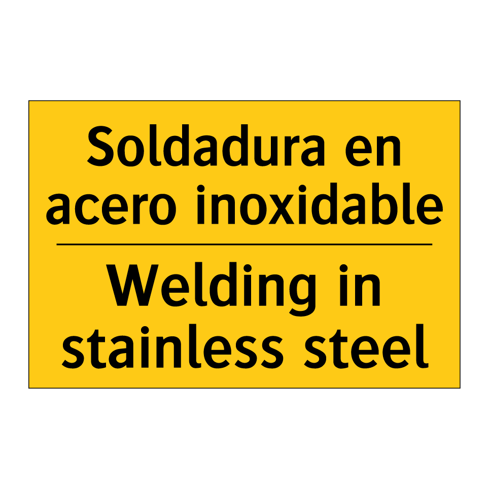 Soldadura en acero inoxidable - Welding in stainless steel