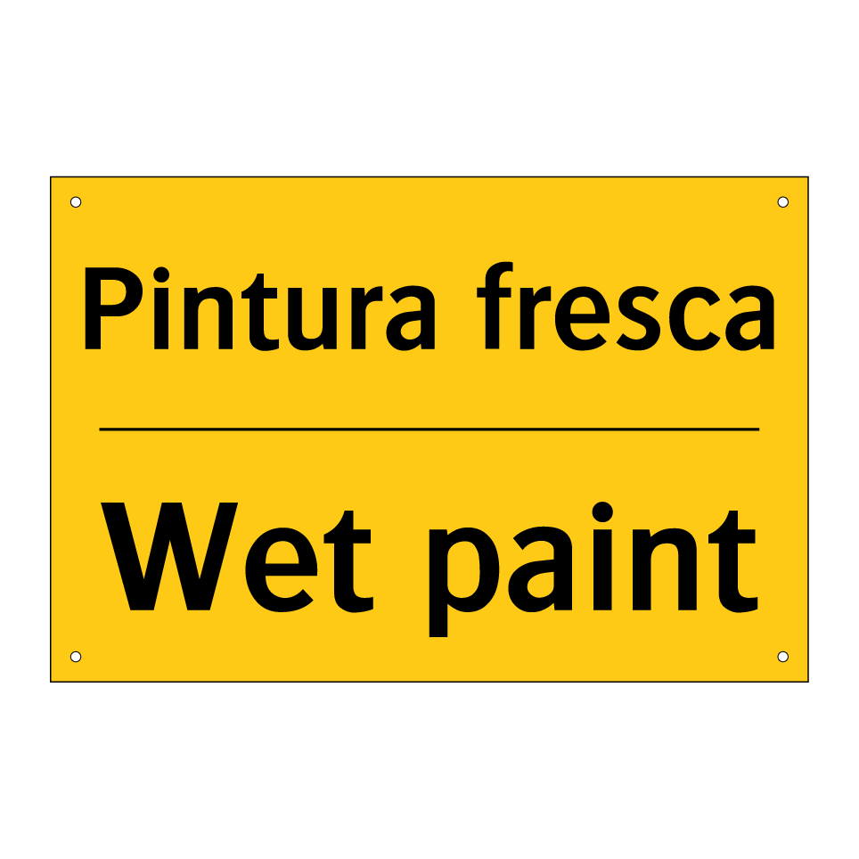 Pintura fresca - Wet paint