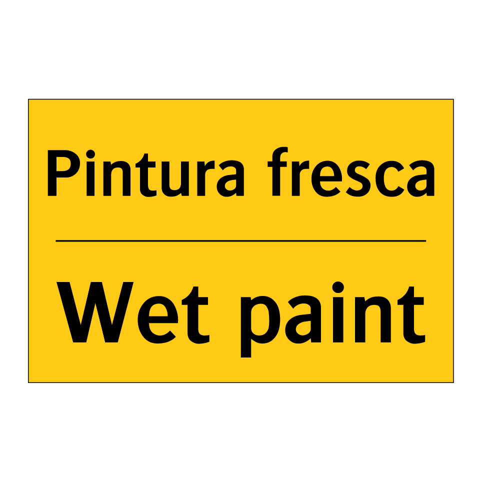 Pintura fresca - Wet paint