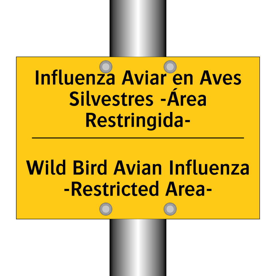 Influenza Aviar en Aves Silvestres -Área Restringida- - Wild Bird Avian Influenza -Restricted Area-