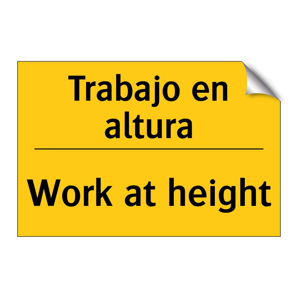 Trabajo en altura - Work at height
