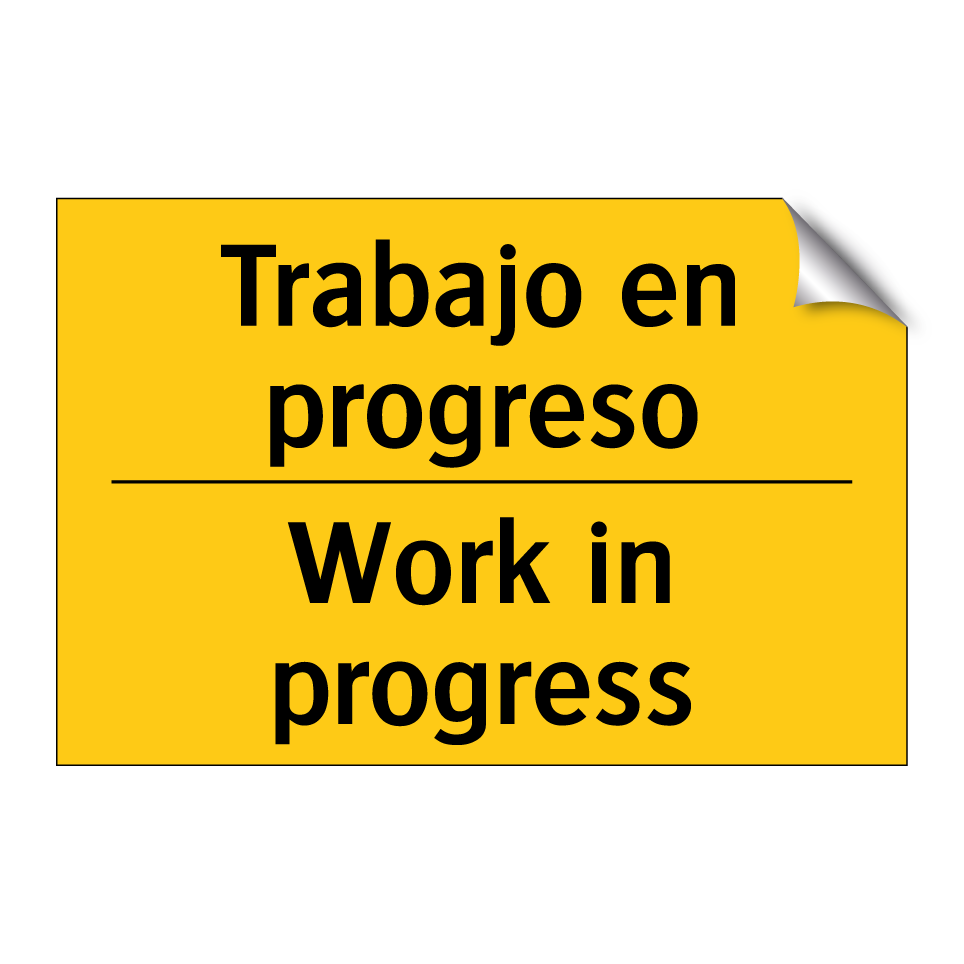 Trabajo en progreso - Work in progress