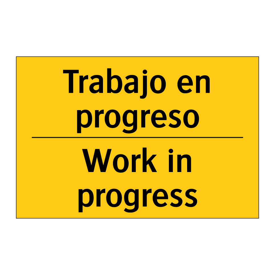Trabajo en progreso - Work in progress