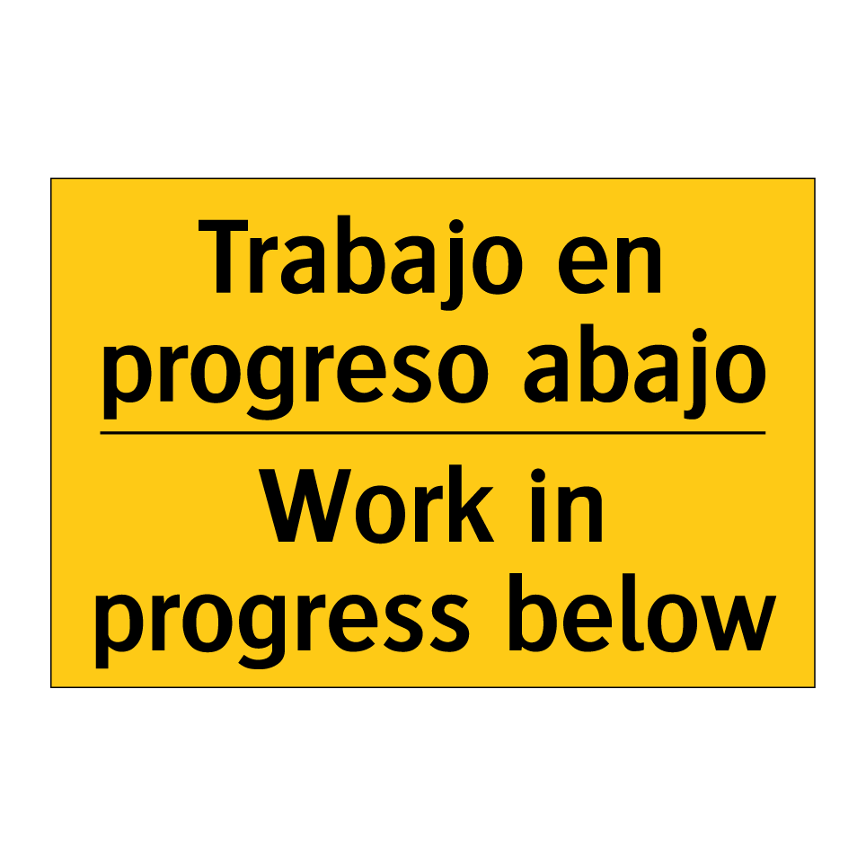 Trabajo en progreso abajo - Work in progress below