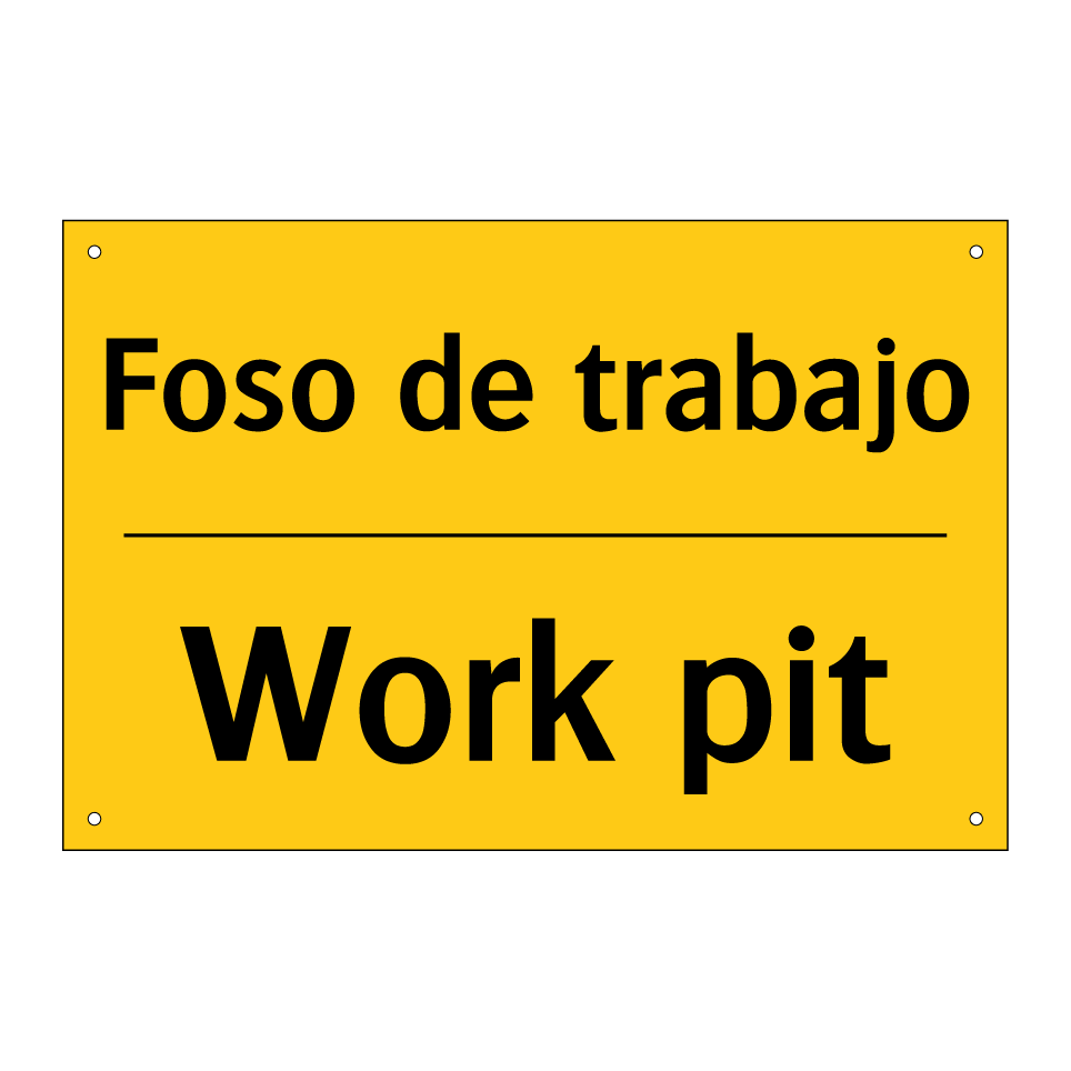 Foso de trabajo - Work pit
