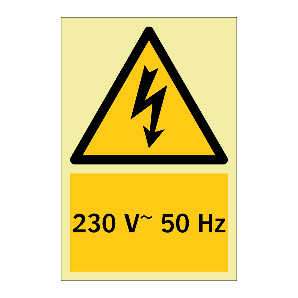 230 V~ 50 Hz