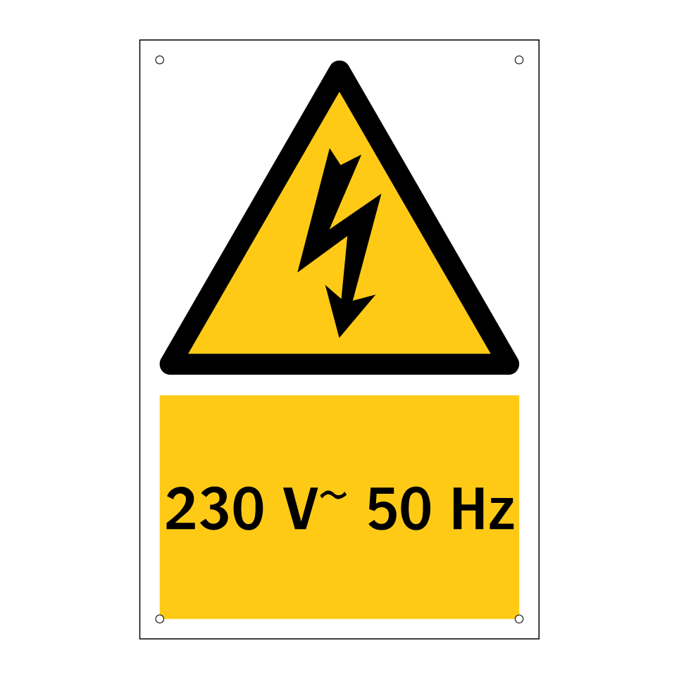 230 V~ 50 Hz