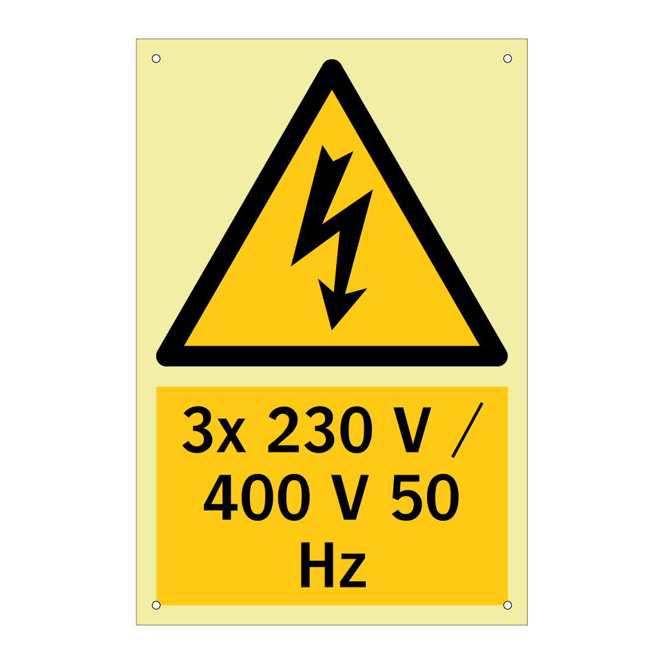 3x 230 V / 400 V 50 Hz
