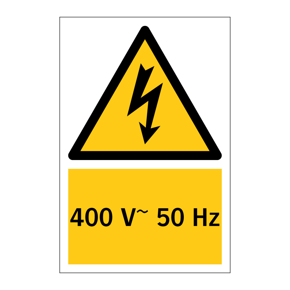 400 V~ 50 Hz
