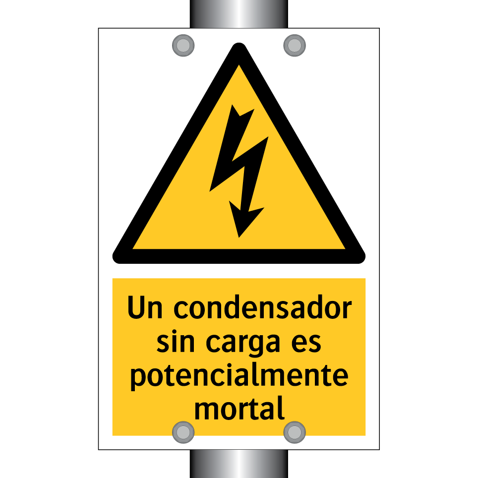 Un condensador sin carga es potencialmente mortal