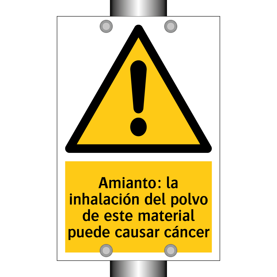 Amianto: la inhalación del polvo de este material puede causar cáncer