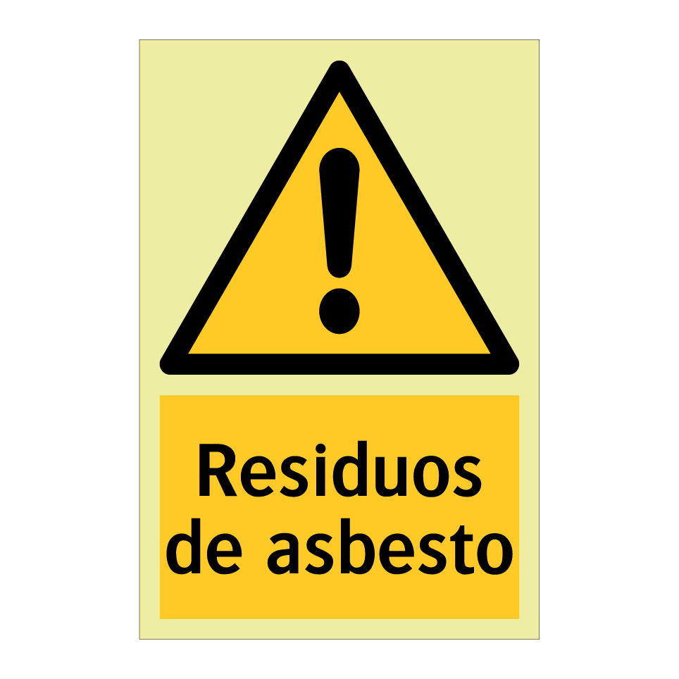 Residuos de asbesto