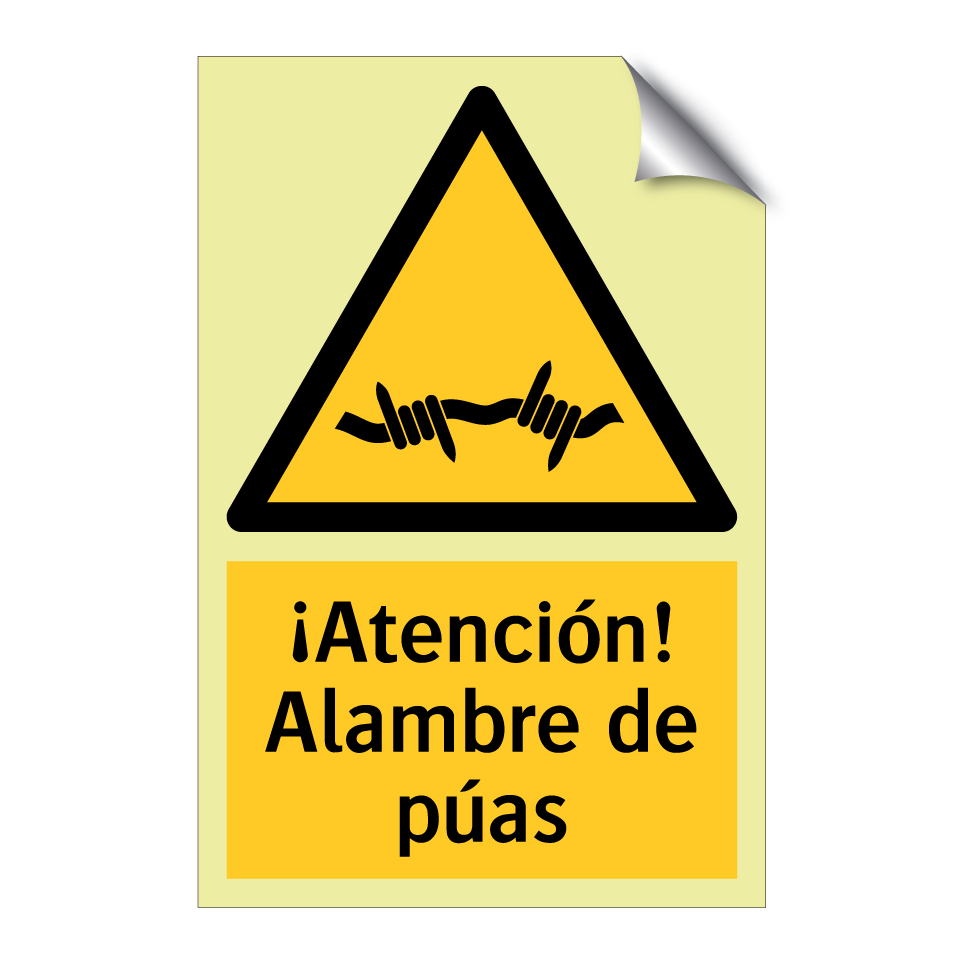 ¡Atención! Alambre de púas
