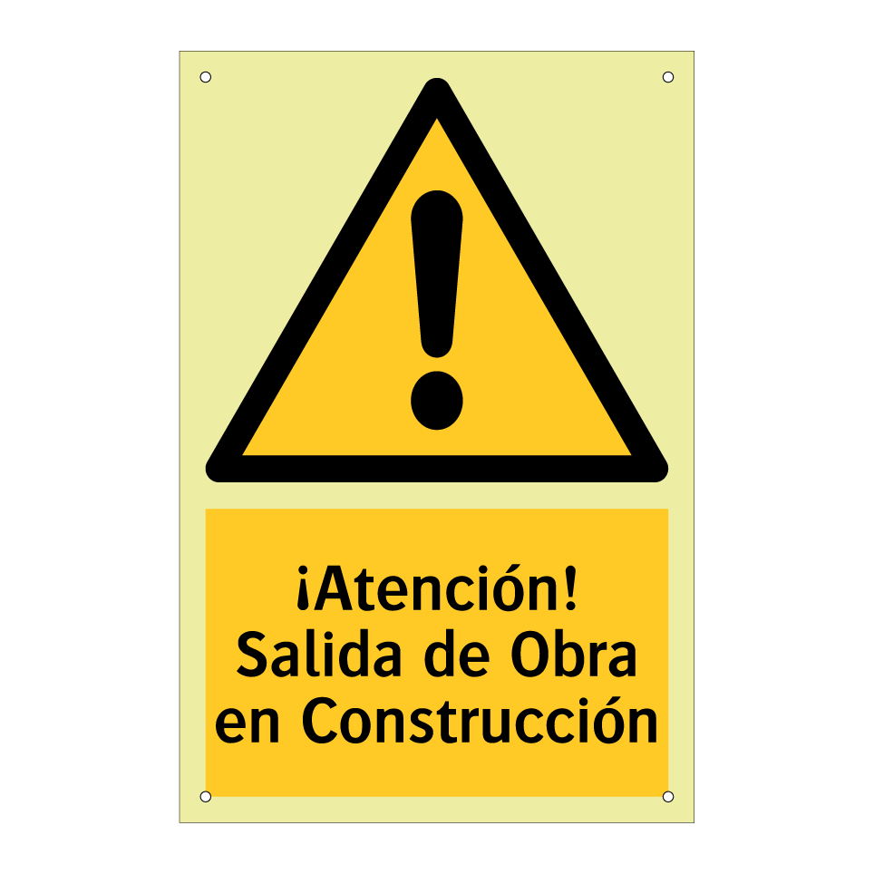¡Atención! Salida de Obra en Construcción