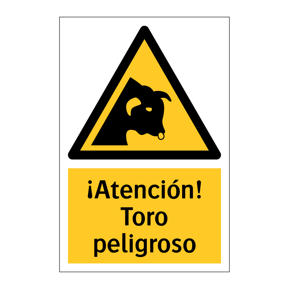 ¡Atención! Toro peligroso