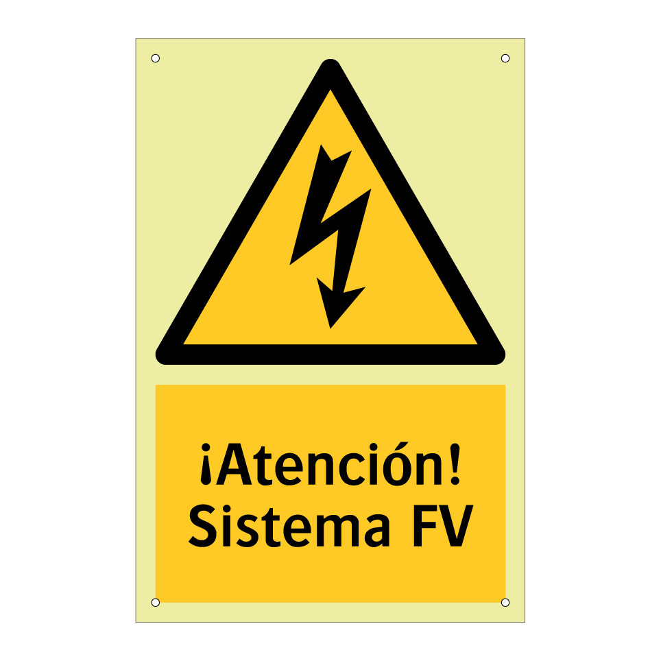 ¡Atención! Sistema FV