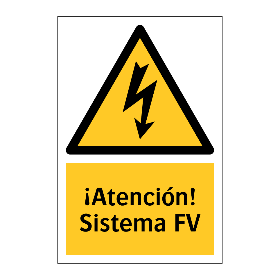 ¡Atención! Sistema FV