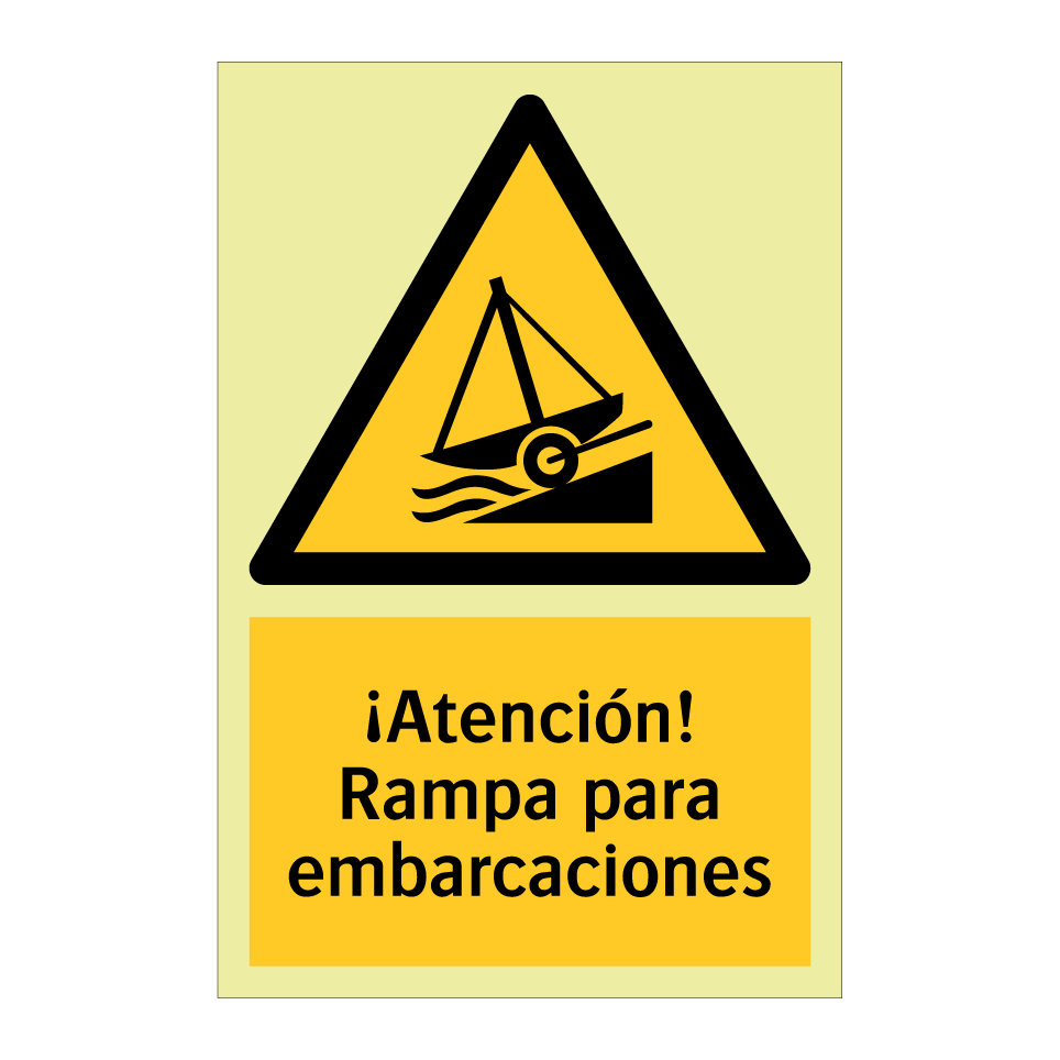¡Atención! Rampa para embarcaciones