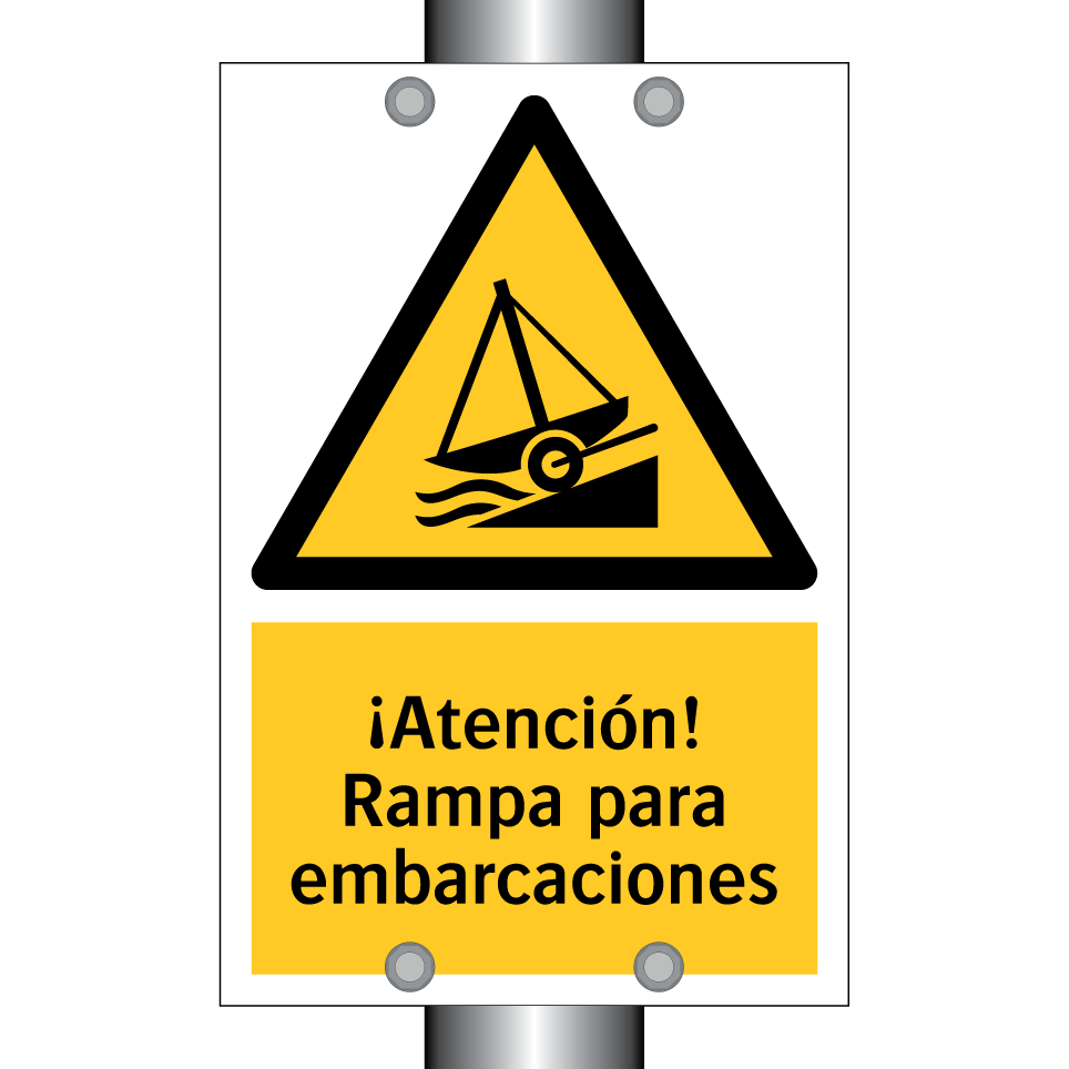 ¡Atención! Rampa para embarcaciones