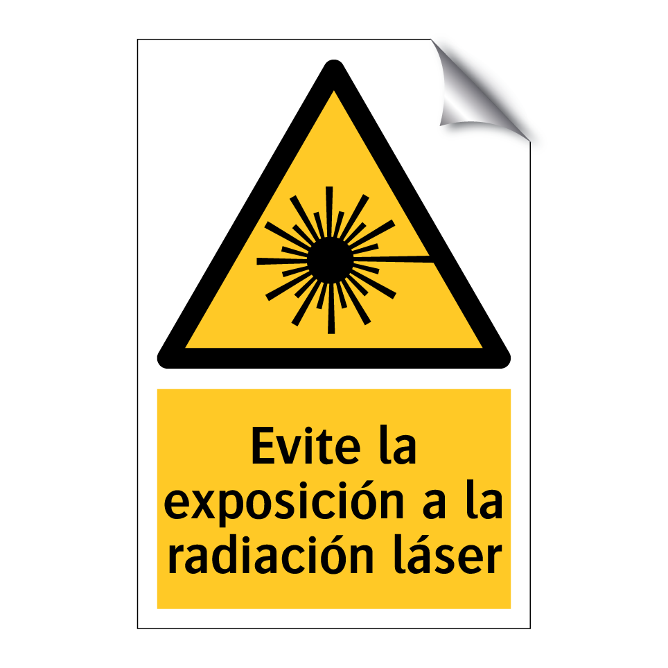 Evite la exposición a la radiación láser