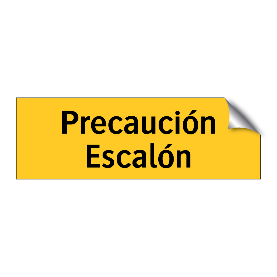 Precaución Escalón