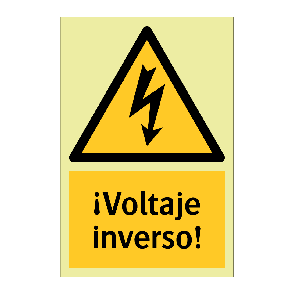 ¡Voltaje inverso!