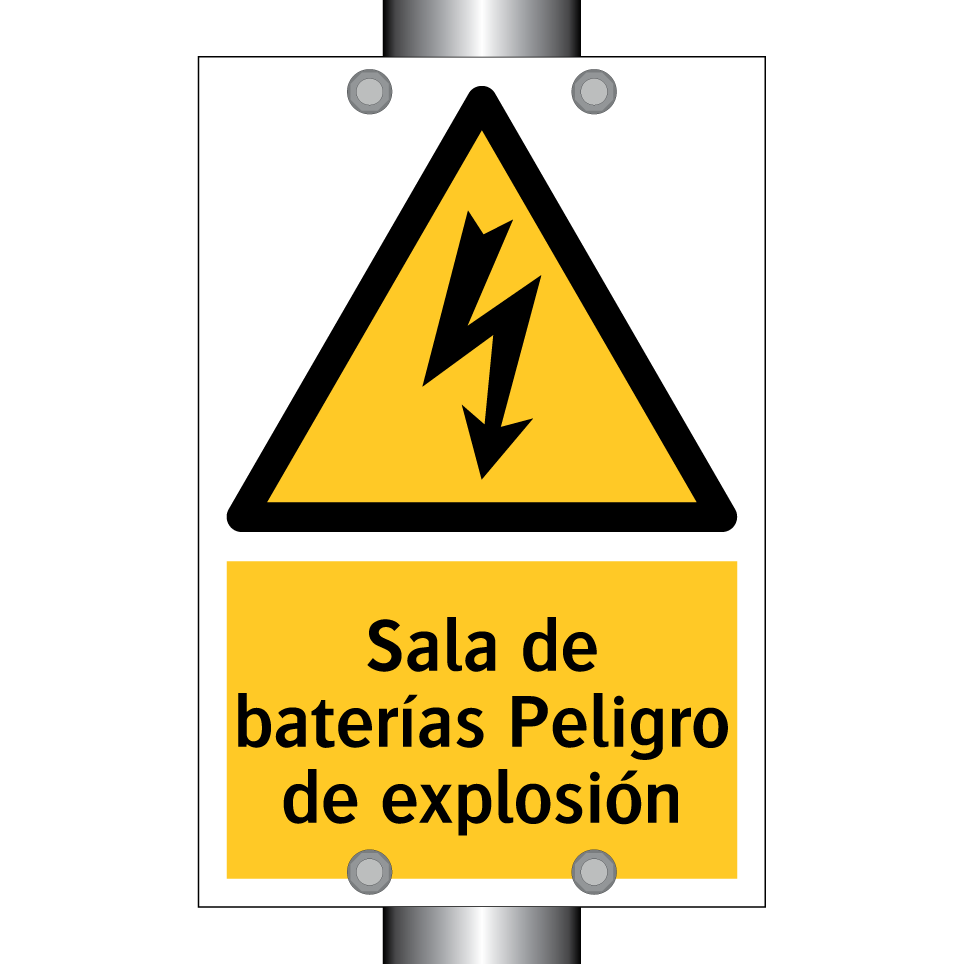 Sala de baterías Peligro de explosión
