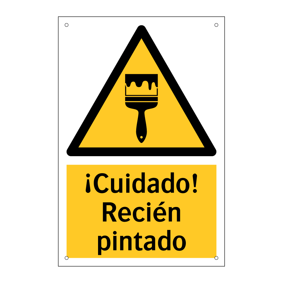 ¡Cuidado! Recién pintado