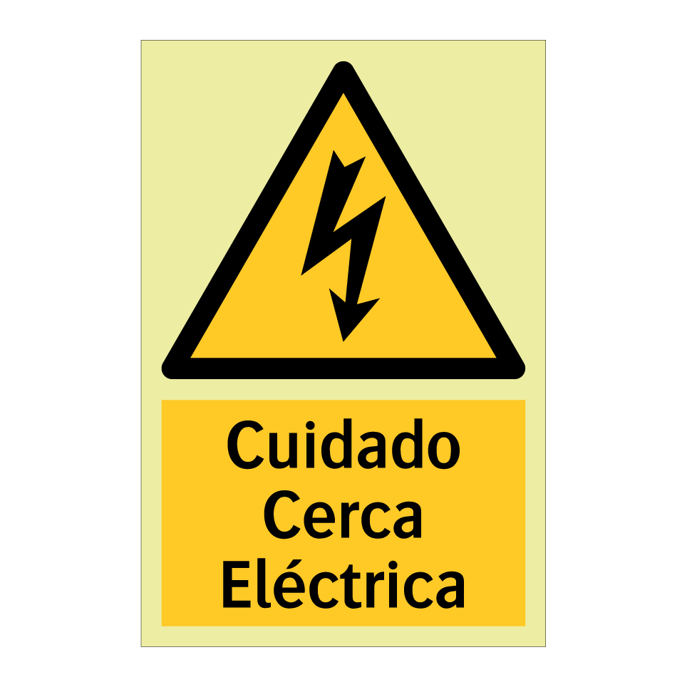 Cuidado Cerca Eléctrica