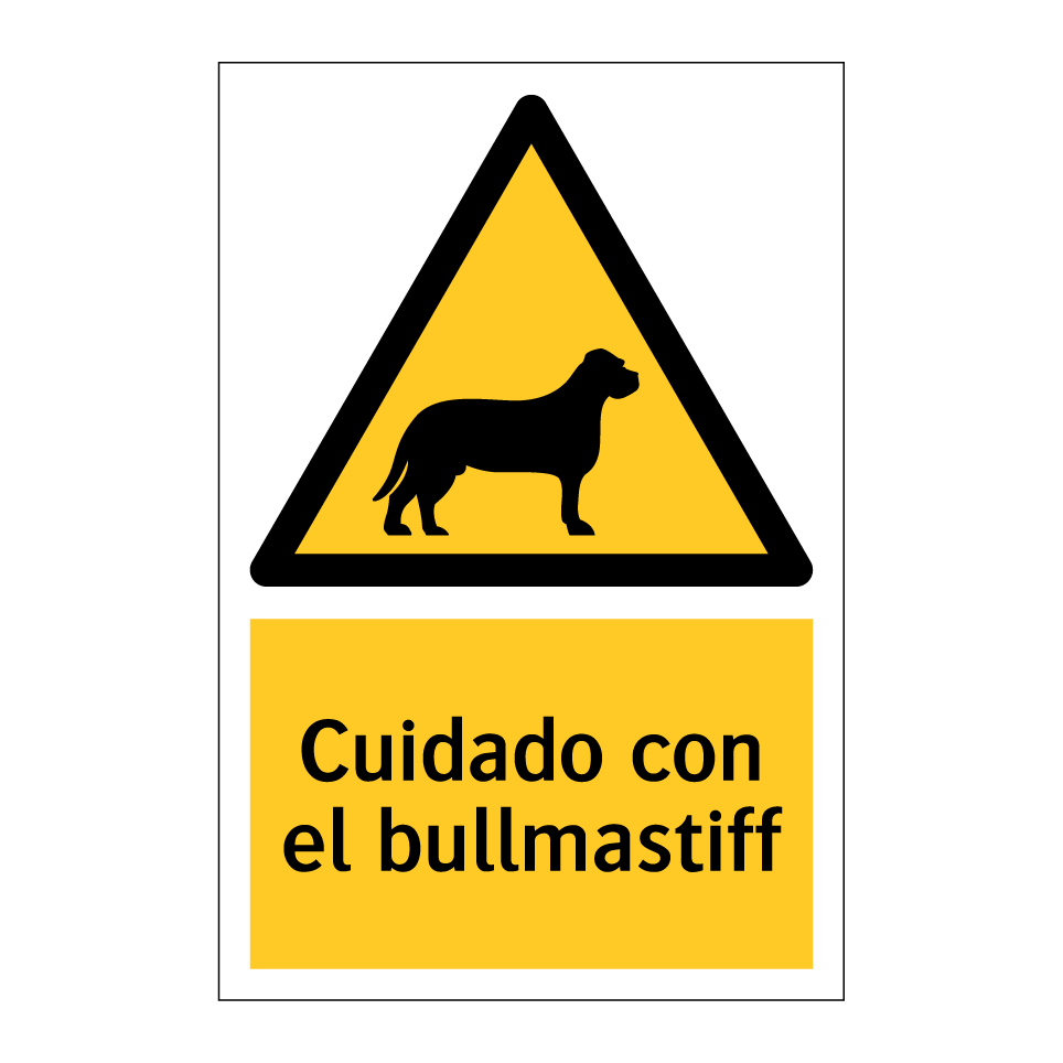 Cuidado con el bullmastiff