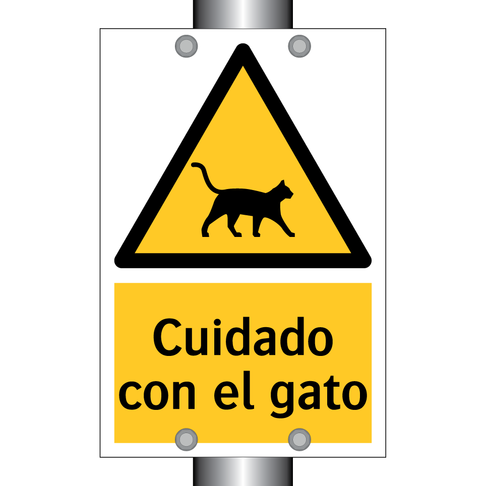 Cuidado con el gato