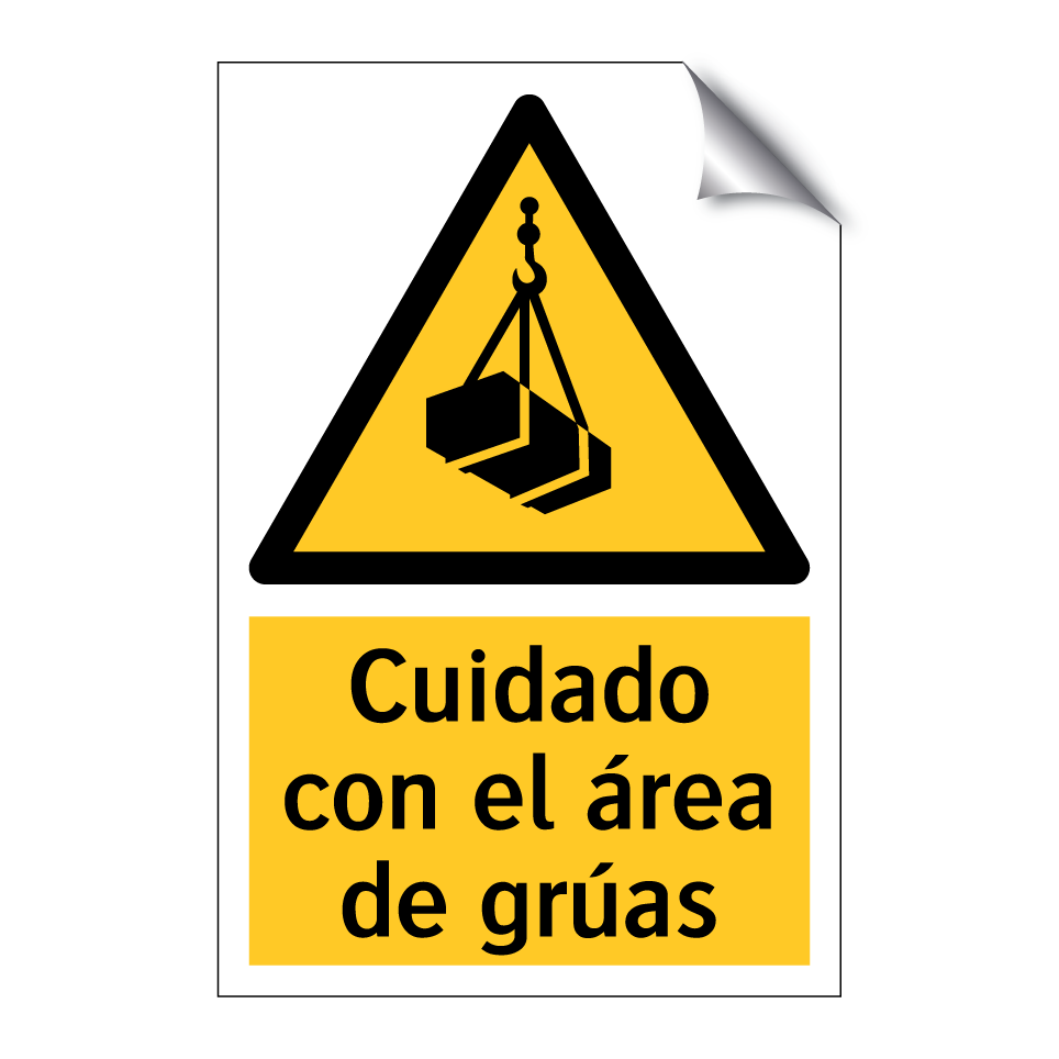 Cuidado con el área de grúas