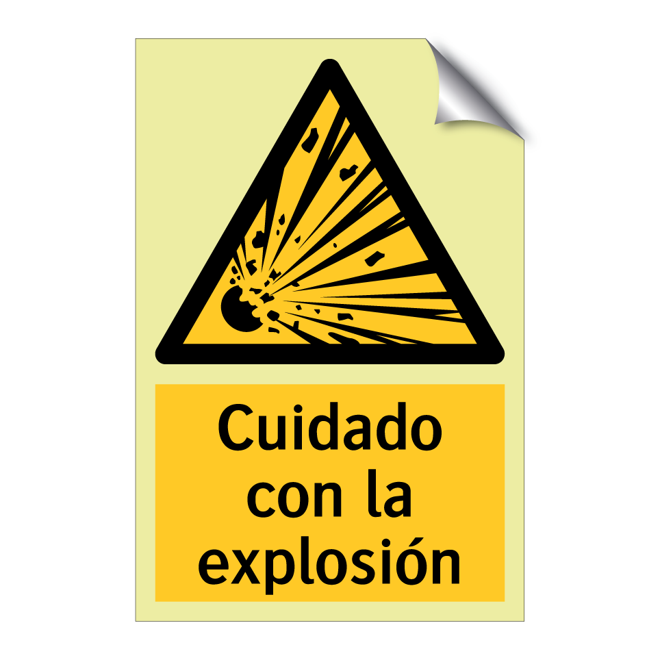Cuidado con la explosión