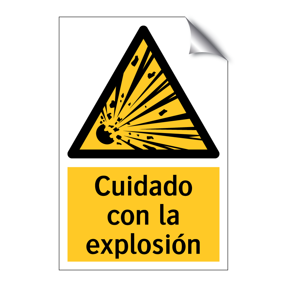 Cuidado con la explosión