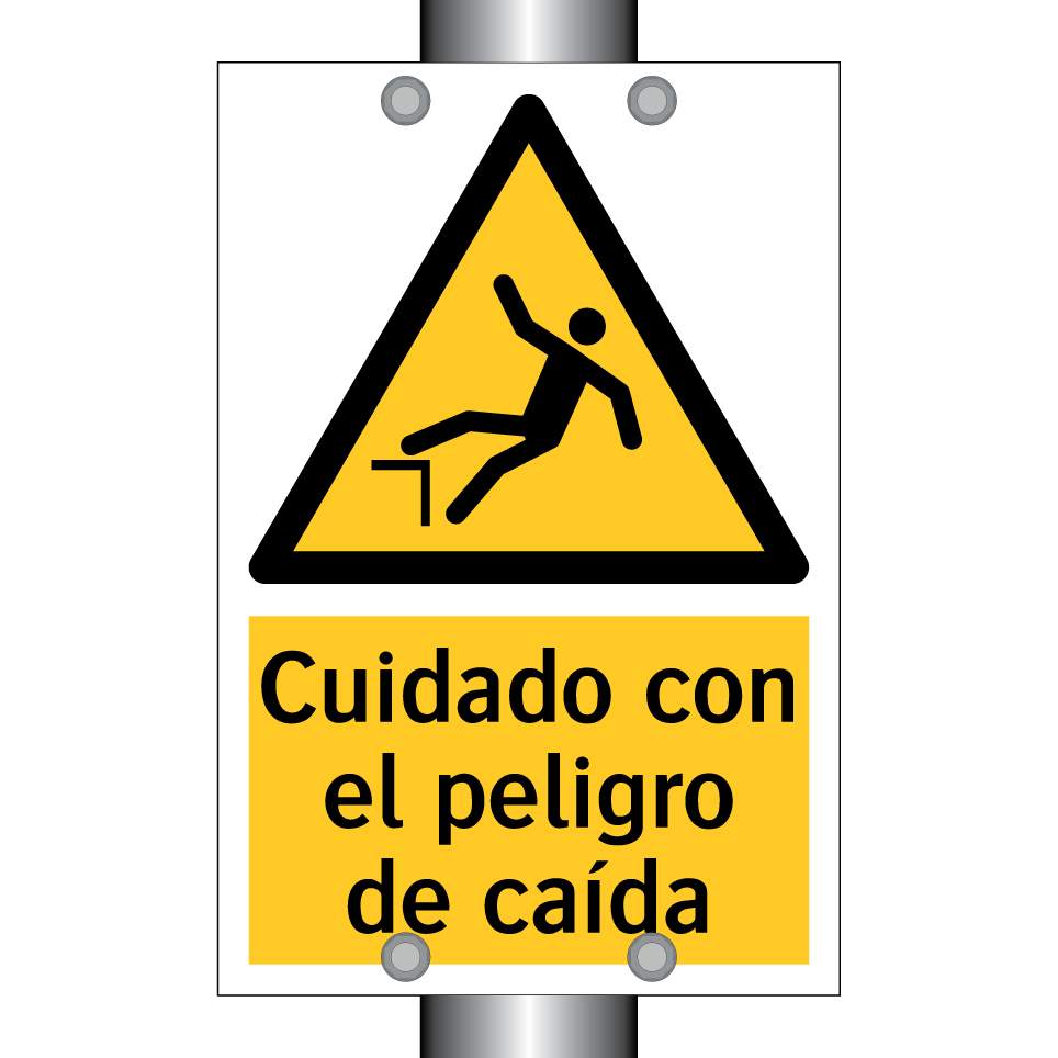 Cuidado con el peligro de caída