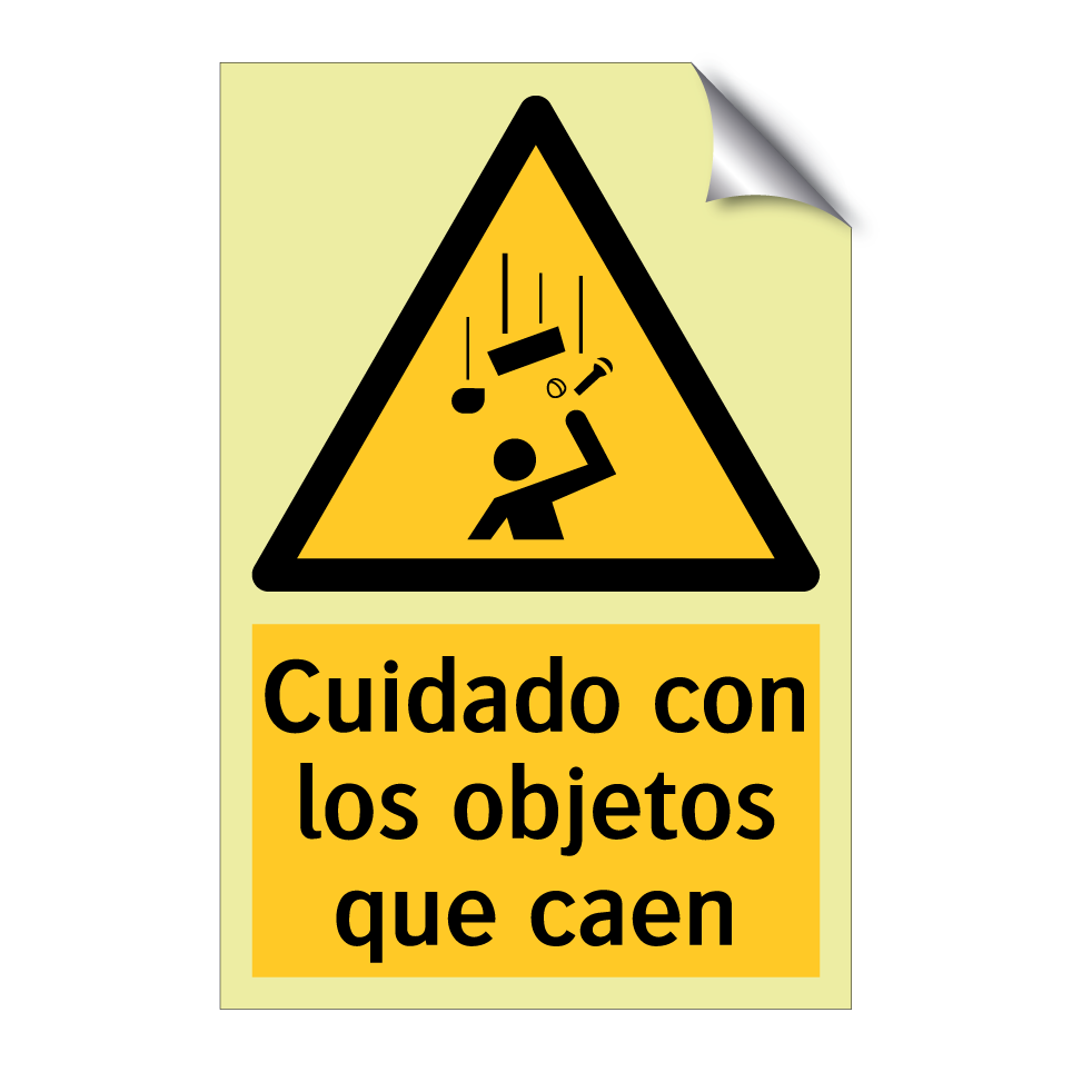 Cuidado con los objetos que caen